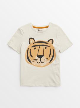 Stone Tiger Print T-Shirt 