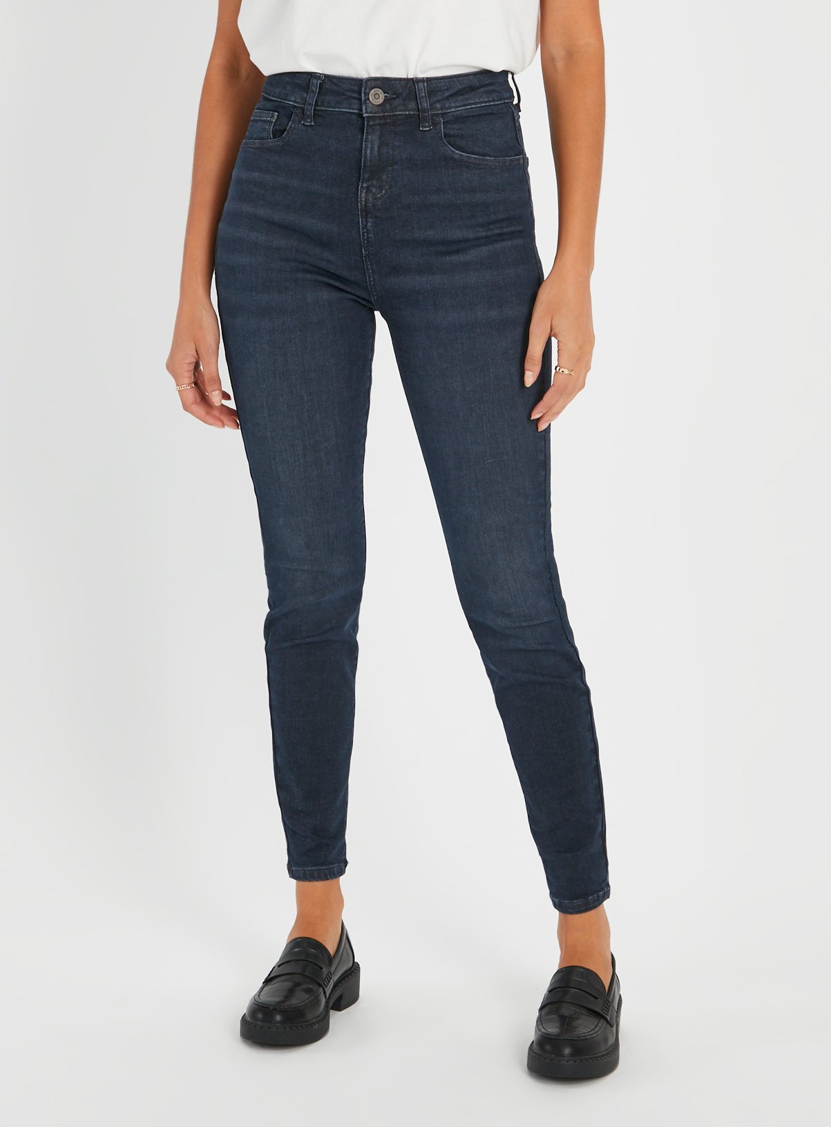 Dark Denim Shape High Waisted Skinny Jeans  8L