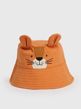 Orange Novelty Tiger Bucket Hat 