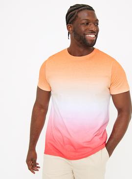 Orange Ombre Short Sleeve T-Shirt 