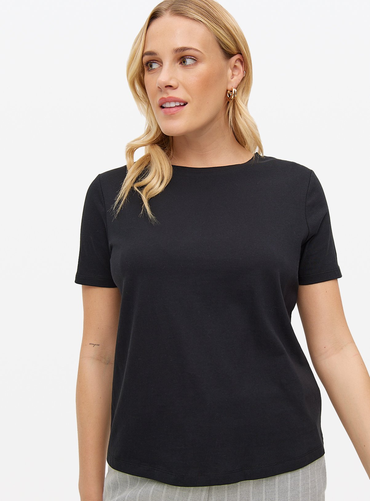 Cotton Regular Fit Crew Neck T-Shirt 