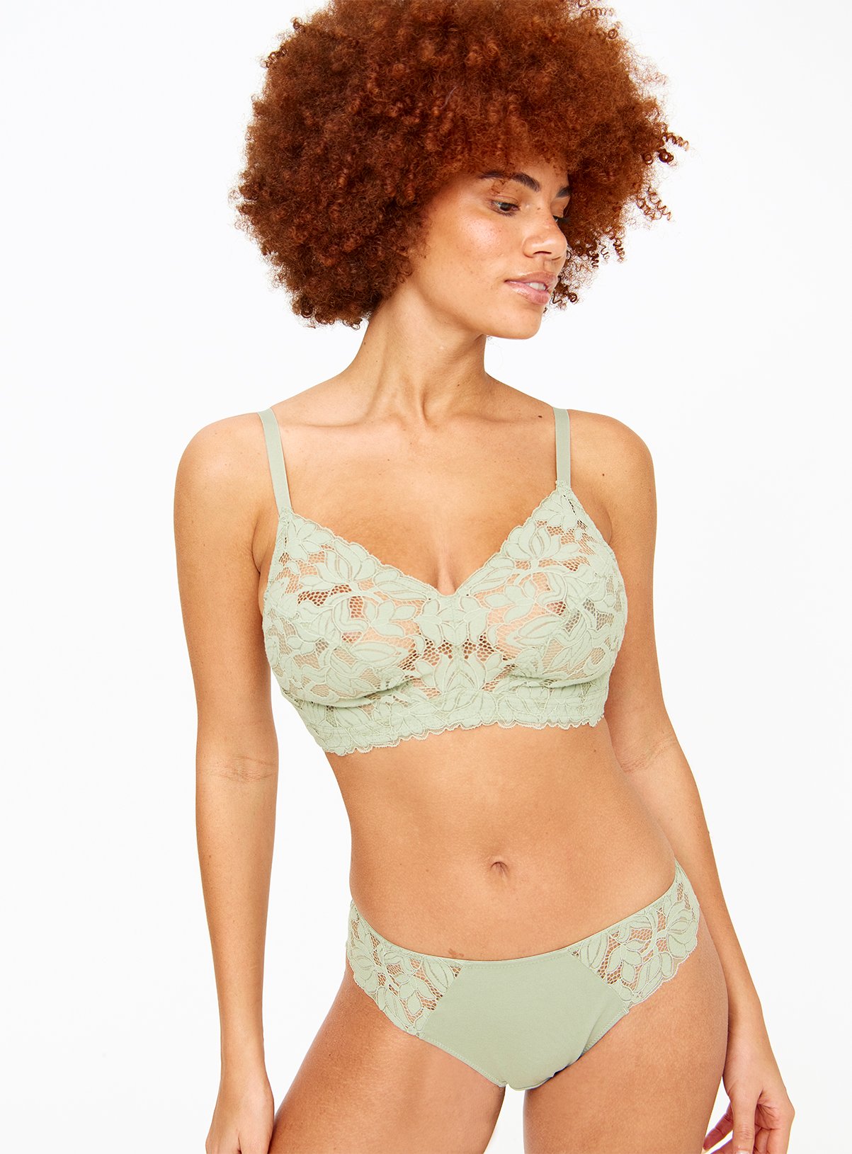 DD+ Khaki Lace Bralette