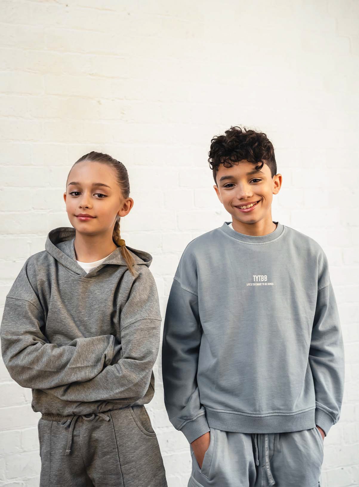 TYTBB Ecru Sweat and Shorts Set