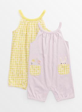 Jersey Rompers 2 Pack 
