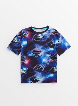 AI Space Print T-Shirt 
