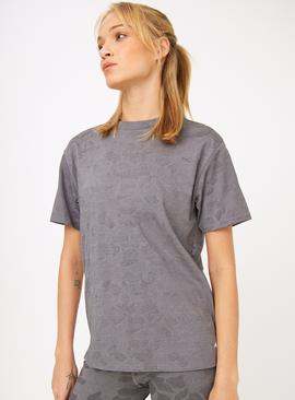 Active Charcoal Jacquard Embossed T-Shirt 