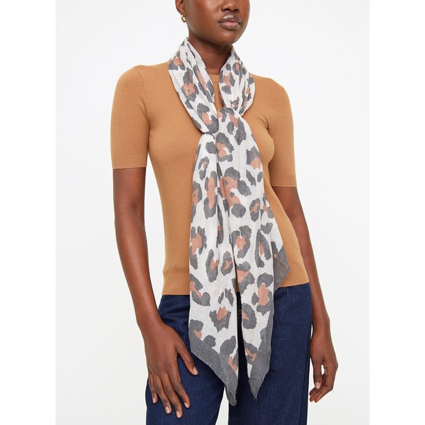 Womens leopard print sales scarf