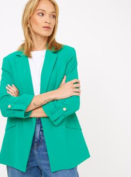 Relaxed Turn Up Sleeve Blazer  