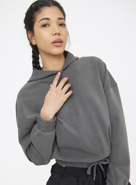  Active Peached Scuba Cropped Hoodie 