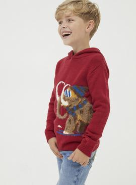 FATFACE Wilfred Mammoth Hooded Jumper 