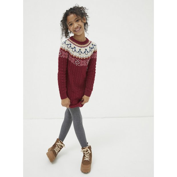 Girls xmas cheap jumper dress