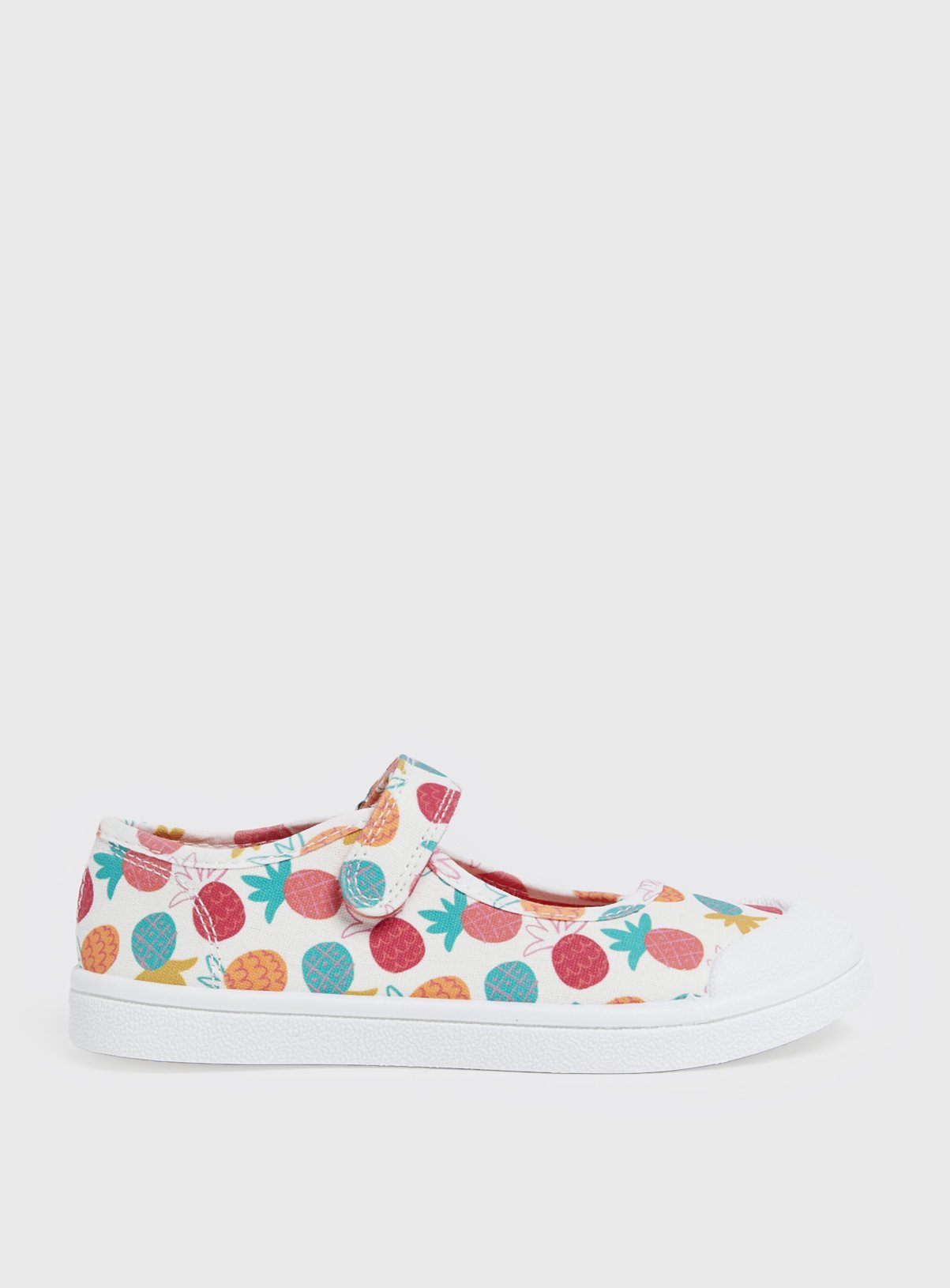 Pineapple Print Mary Jane Shoes 