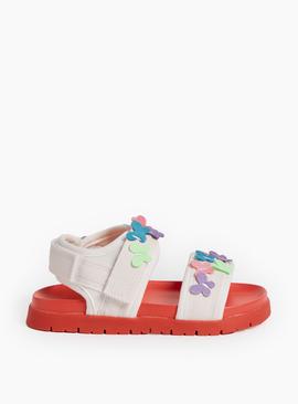 Cream Butterfly Sandals 