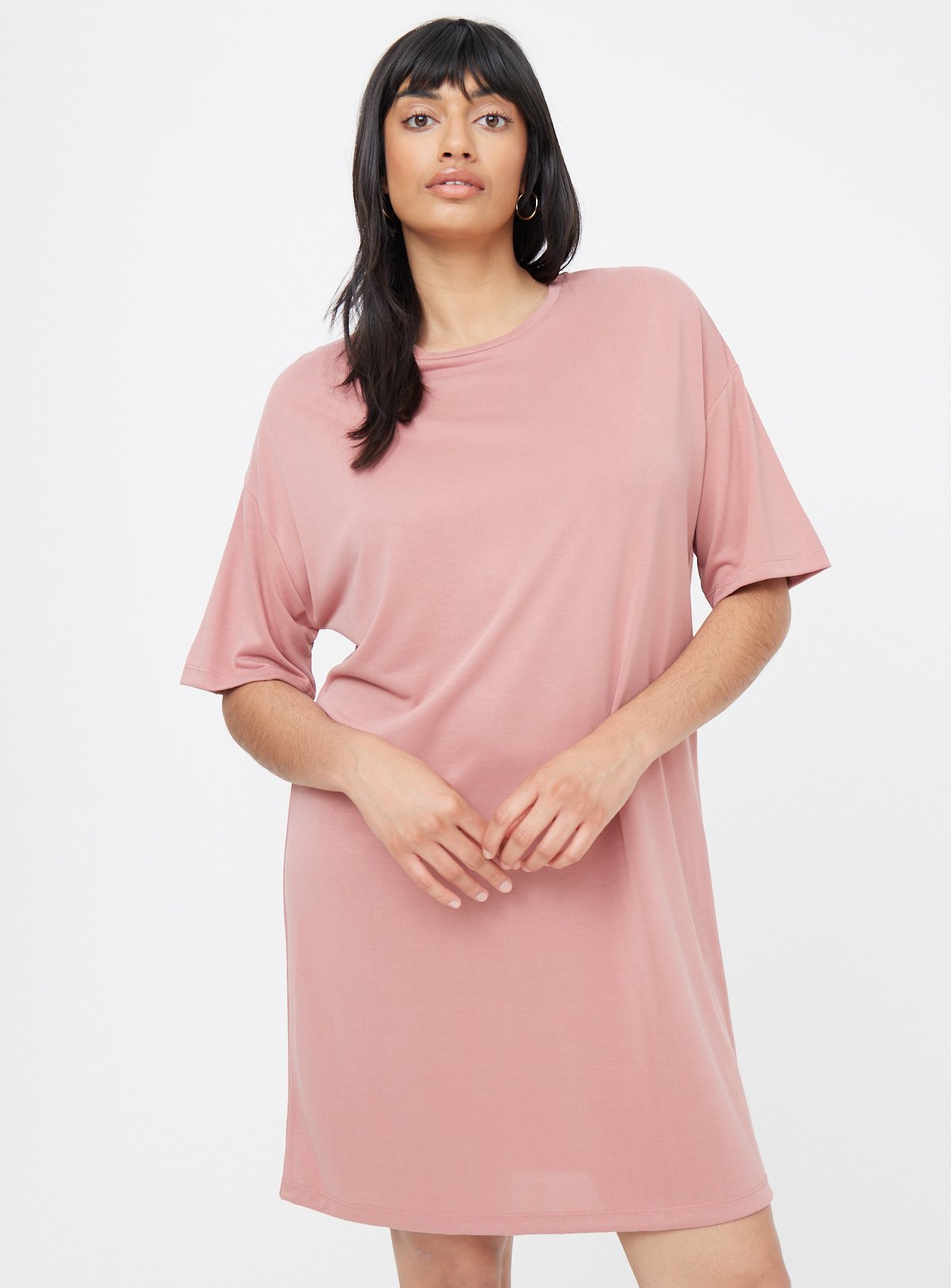 Cupro T-Shirt Dress 