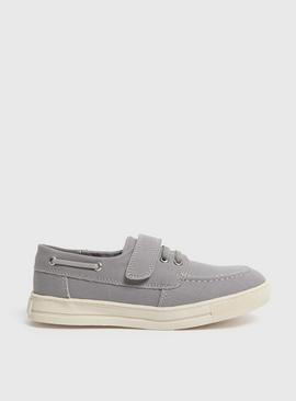 Grey Boat Shoes 
