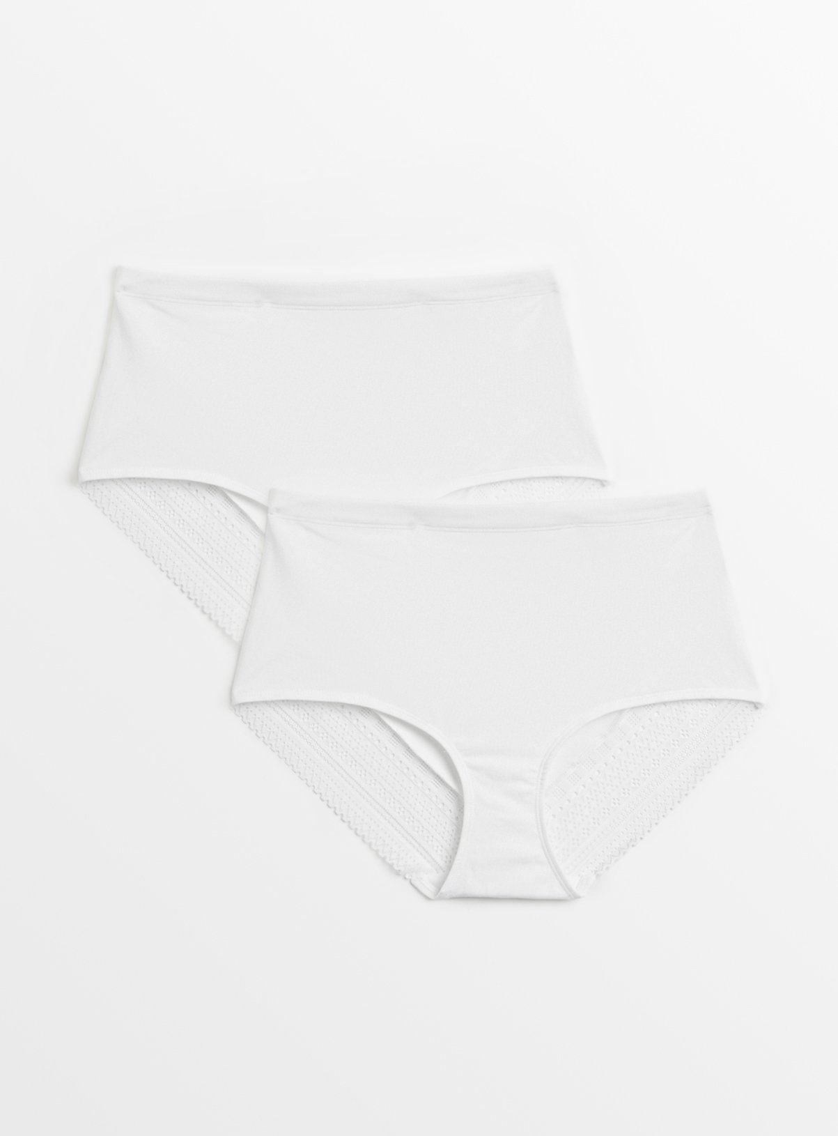 Smoothform™ White Smooth-Finish Lace Full Knickers 2 Pack