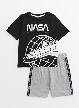 NASA Graphic Print Short Sleeve Pyjamas 