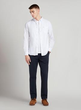 FARAH Drayton Long Sleeve Shirt White 