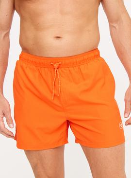 Orange Basic Woven Swim Shorts 