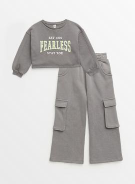 Grey Fearless Sweatshirt & Joggers 4 years