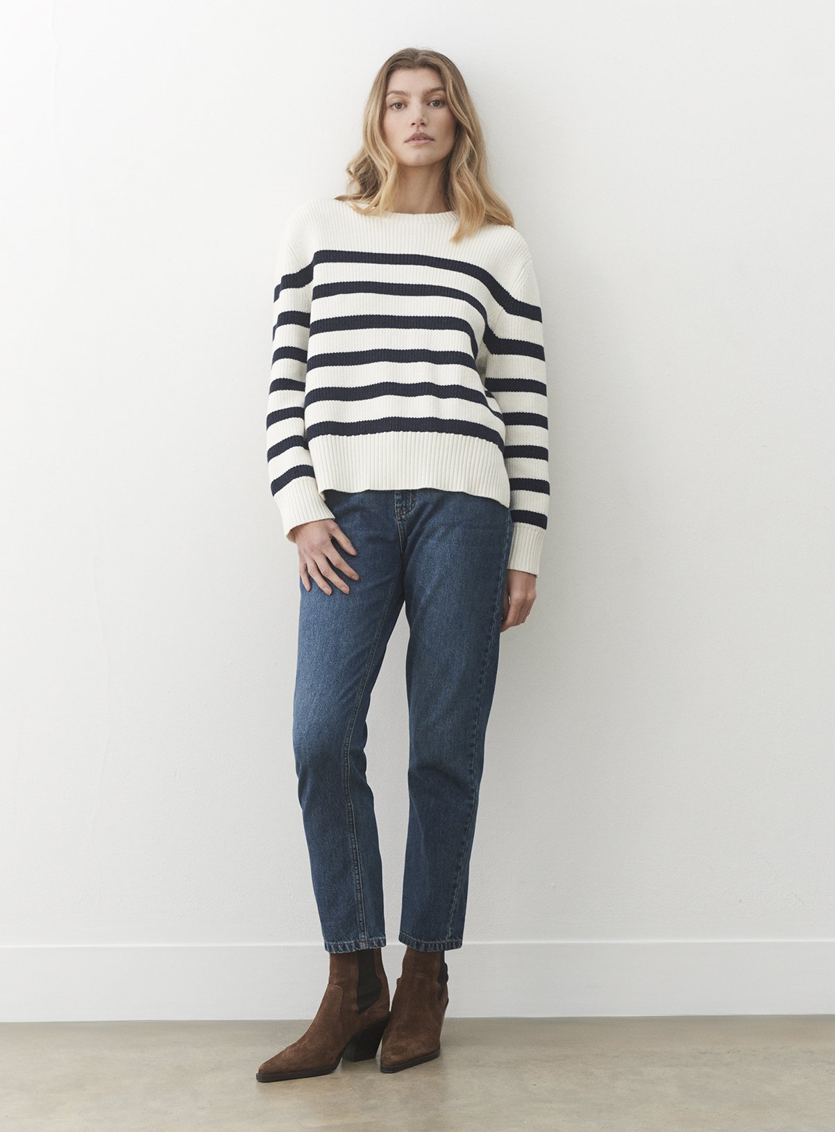 FINERY Serena Stripe Sweater