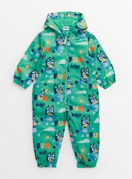 Bluey Green Puddlesuit 1-2 years
