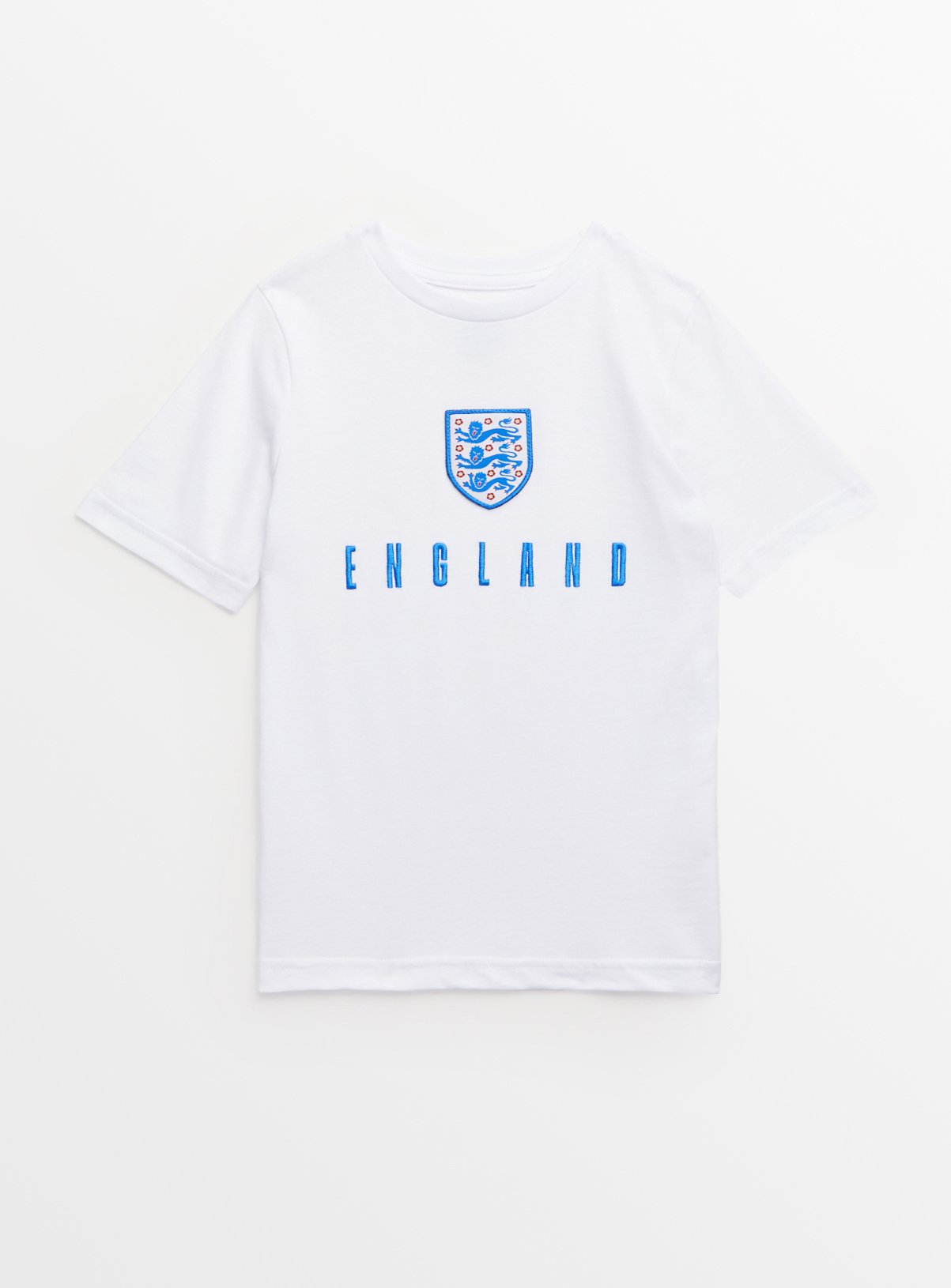 Official FA England White Football T-Shirt 