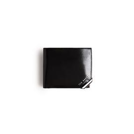 TED BAKER Metal Corner Bifold Coin Wallet Black One Size