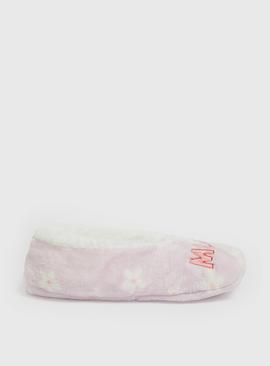 Mothers Day Lilac Daisy Ballerina Slippers 