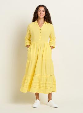 BRAKEBURN Yellow Erica Maxi Dress 
