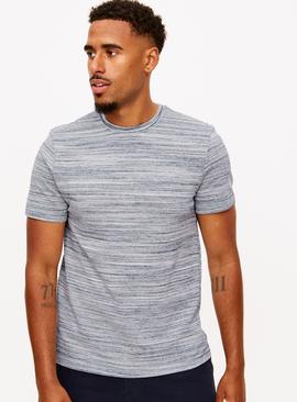 Horizontal Stripe Textured T-Shirt 