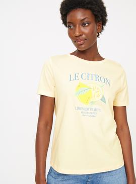 Lemon Slogan T-Shirt 