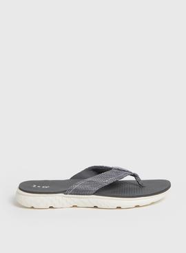 Grey Comfort Toe Post Sandal 