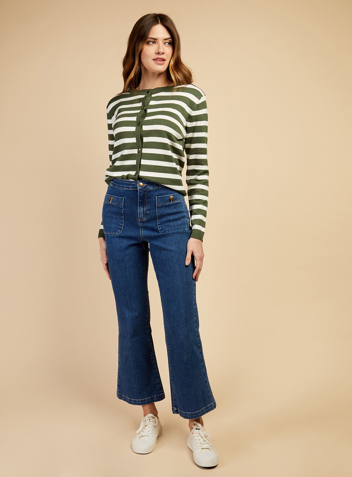 VOGUE WILLIAMS Blue Patch Jeans