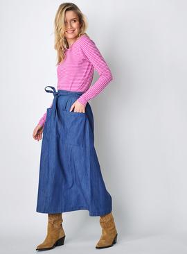 BURGS Valley Skirt High Waisted Midi Skirt 