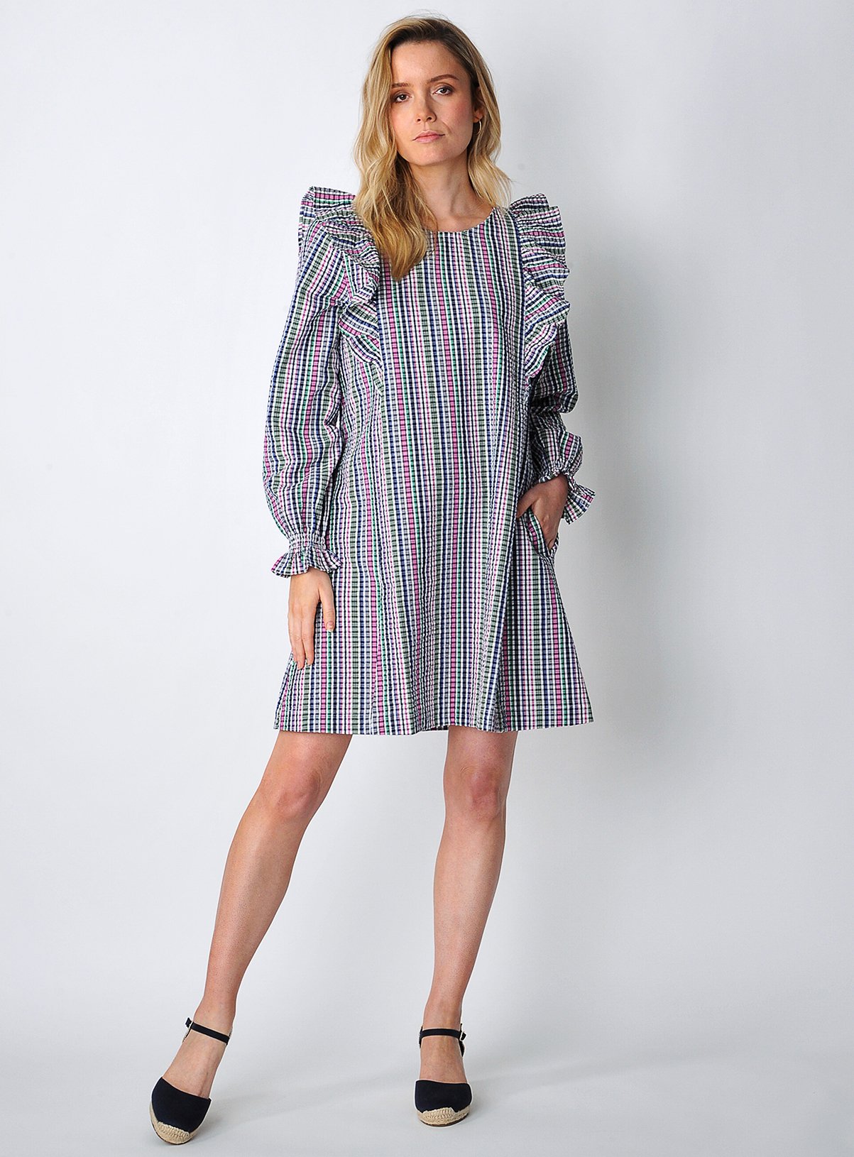 BURGS Maine Frill Shift Dress 