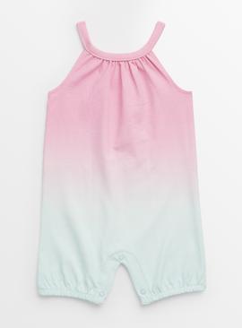 Pink Ombre Sleeveless Romper 