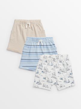 Sailboat Shorts 3 pack 