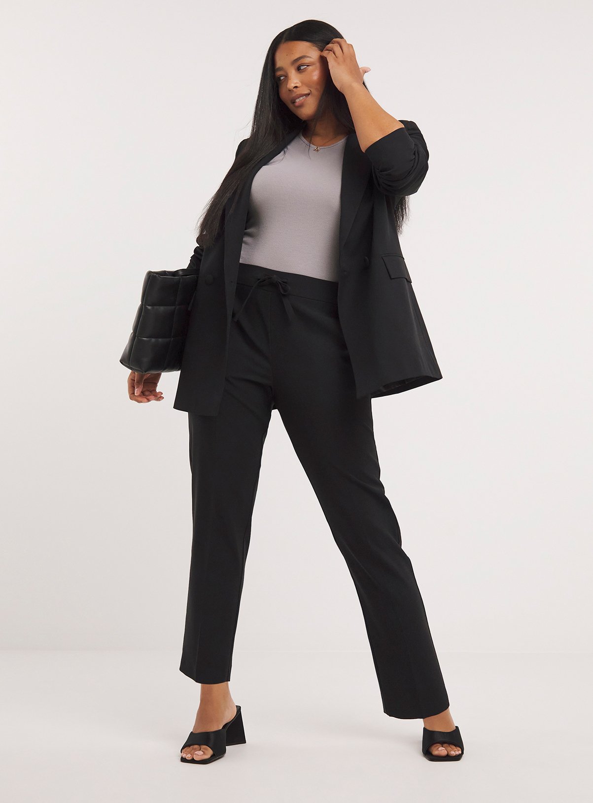 SIMPLY BE Tie Waist Workwer Trouser