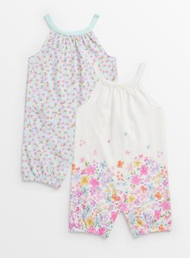 Floral Rompers 2 Pack 