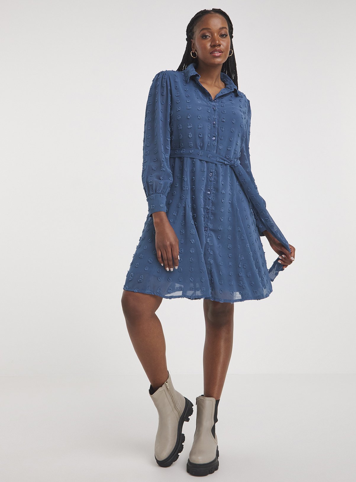 SIMPLY BE Dobby Shirt Dress 