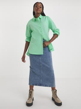 SIMPLY BE Relaxed Cotton Poplin Shirt 