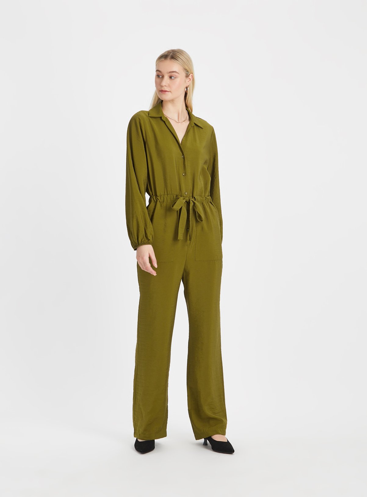 Khaki Utility Jumpsuit 20