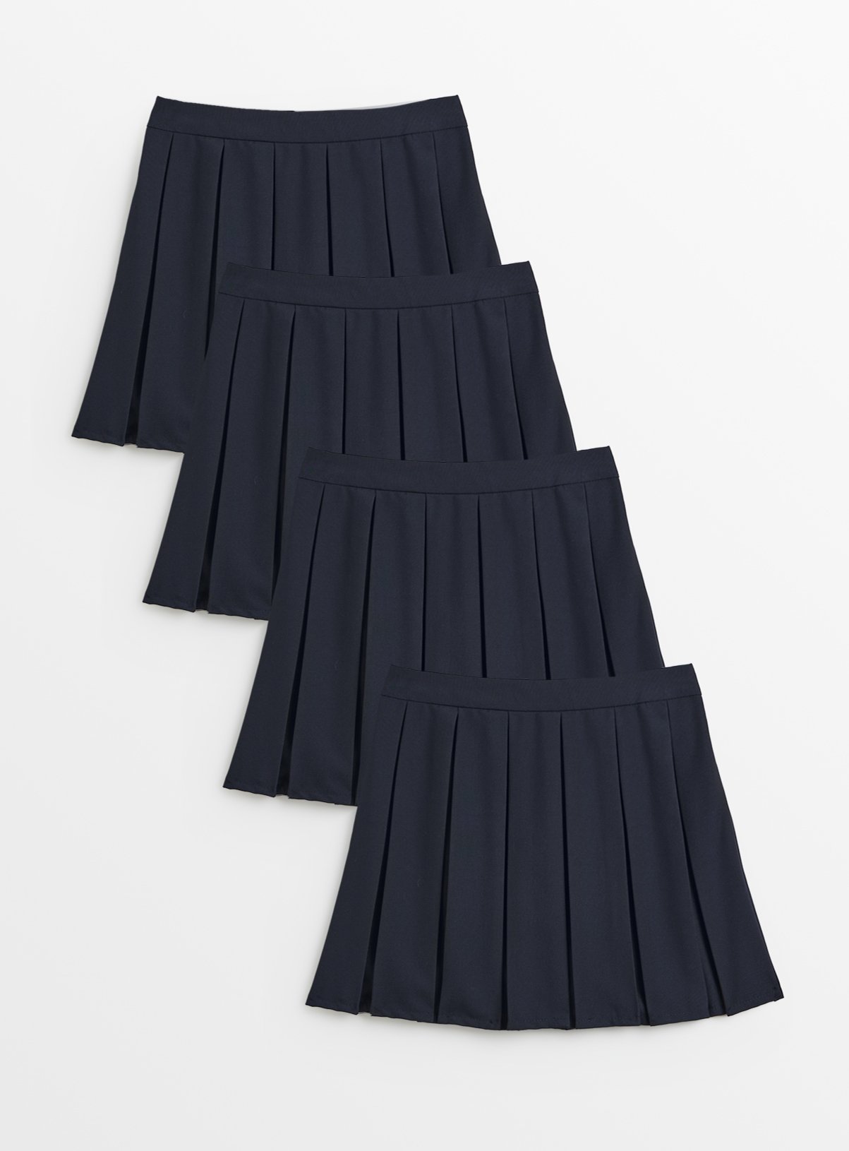4 Pack Navy Pleated Skirts 4 years