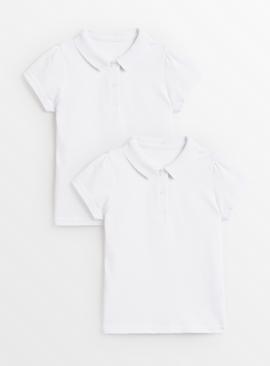 White Perfect White Polo Tops 2 Pack 