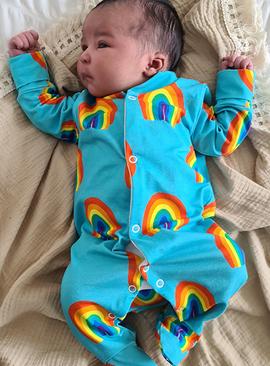FRED & NOAH Aqua Rainbow Sleepsuit 