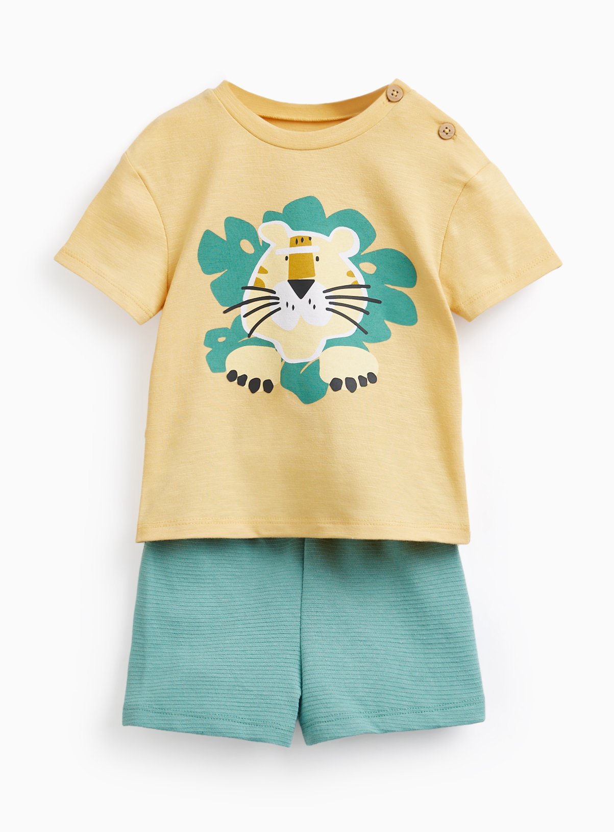 Tiger Graphic T-Shirt & Shorts Set