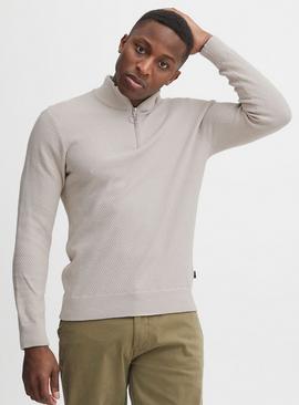 CASUAL FRIDAY Stone 3/4 Zip Knit 
