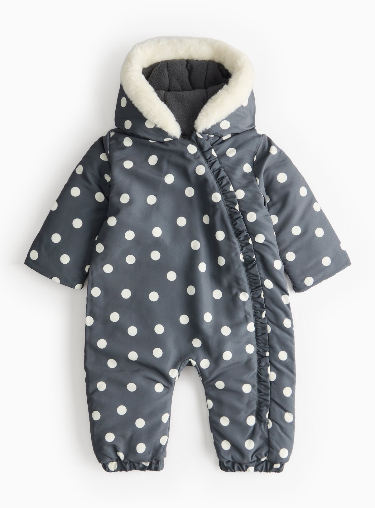 Mono Polka Dot Heavy Snowsuit 