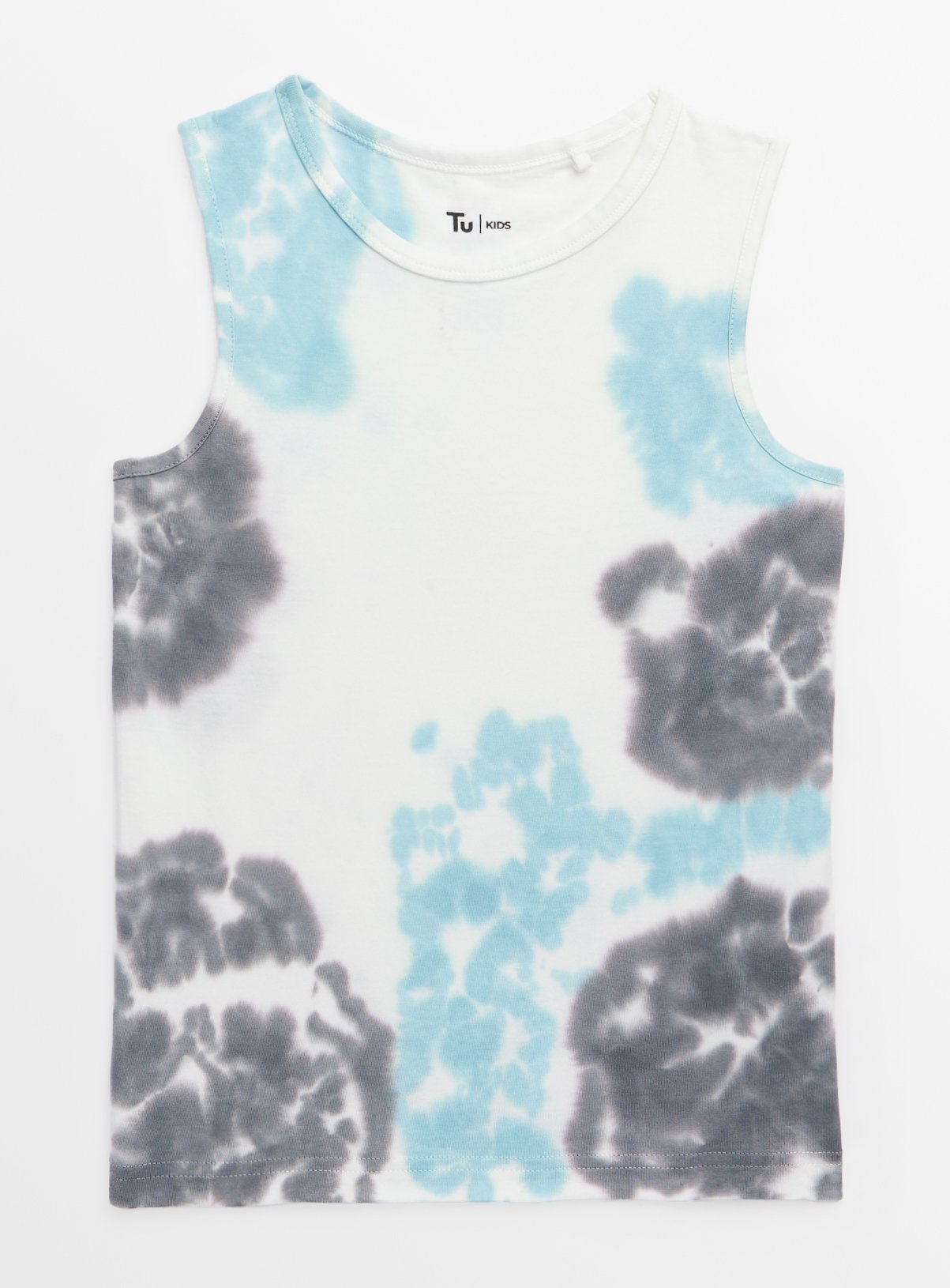 White Tie Dye Vest Top 
